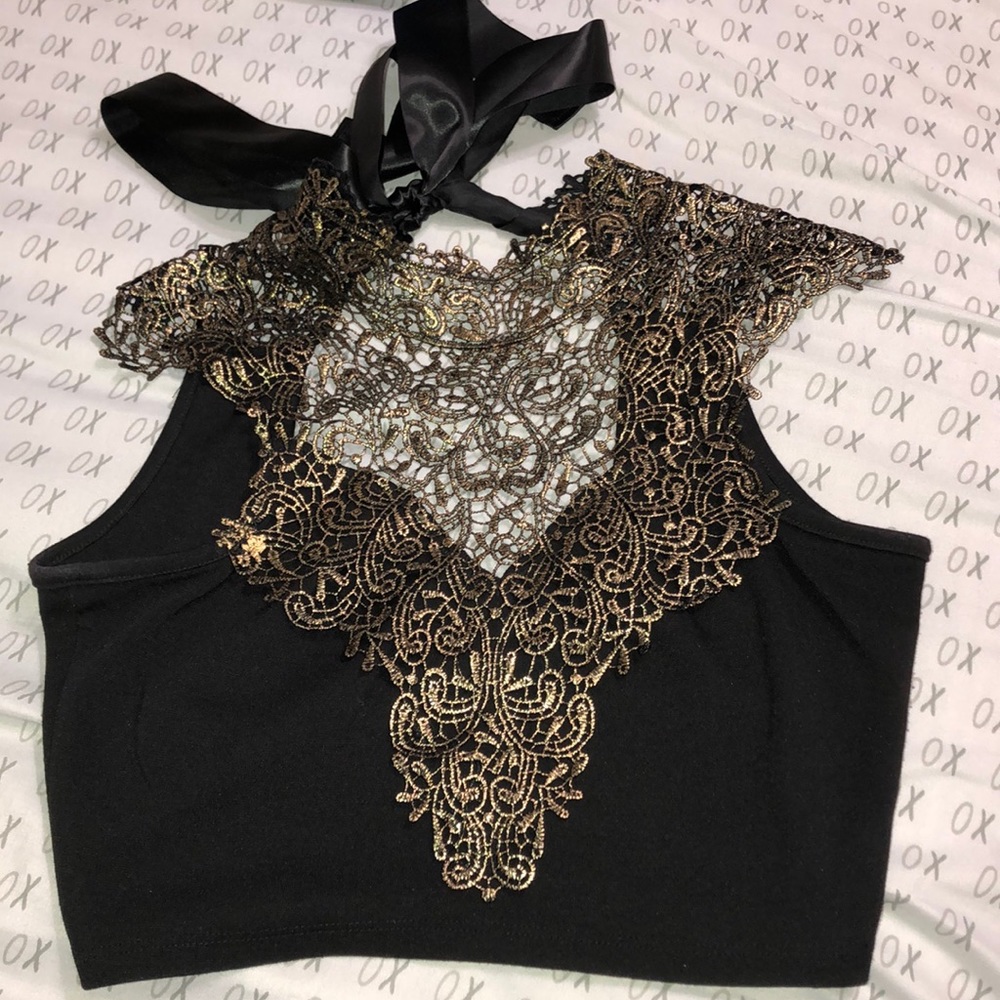 Laced crop top